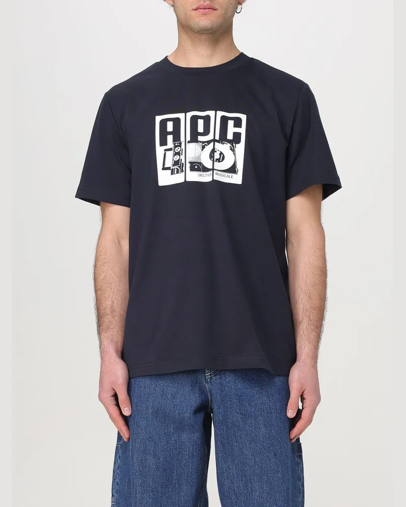 A.P.C. T-shirt herren Blau