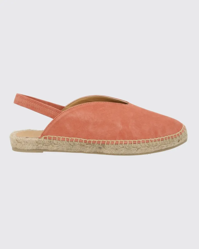 Castañer Rania Slingback-Espadrilles von aus Wildleder mit niedrigem Absatz Pink