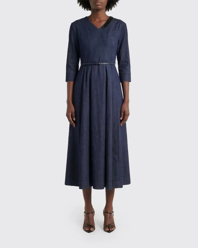Max Mara Kleid damen Blau