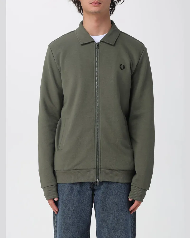 Fred Perry Sweatshirt herren Grün