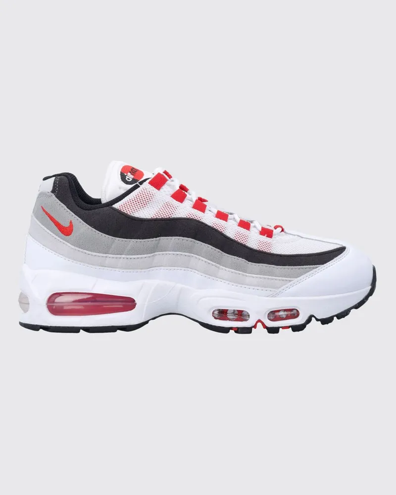 Nike Air Max 95 Big Bubble Sneaker aus Leder und Mesh mit gesticktem Logo Weiß