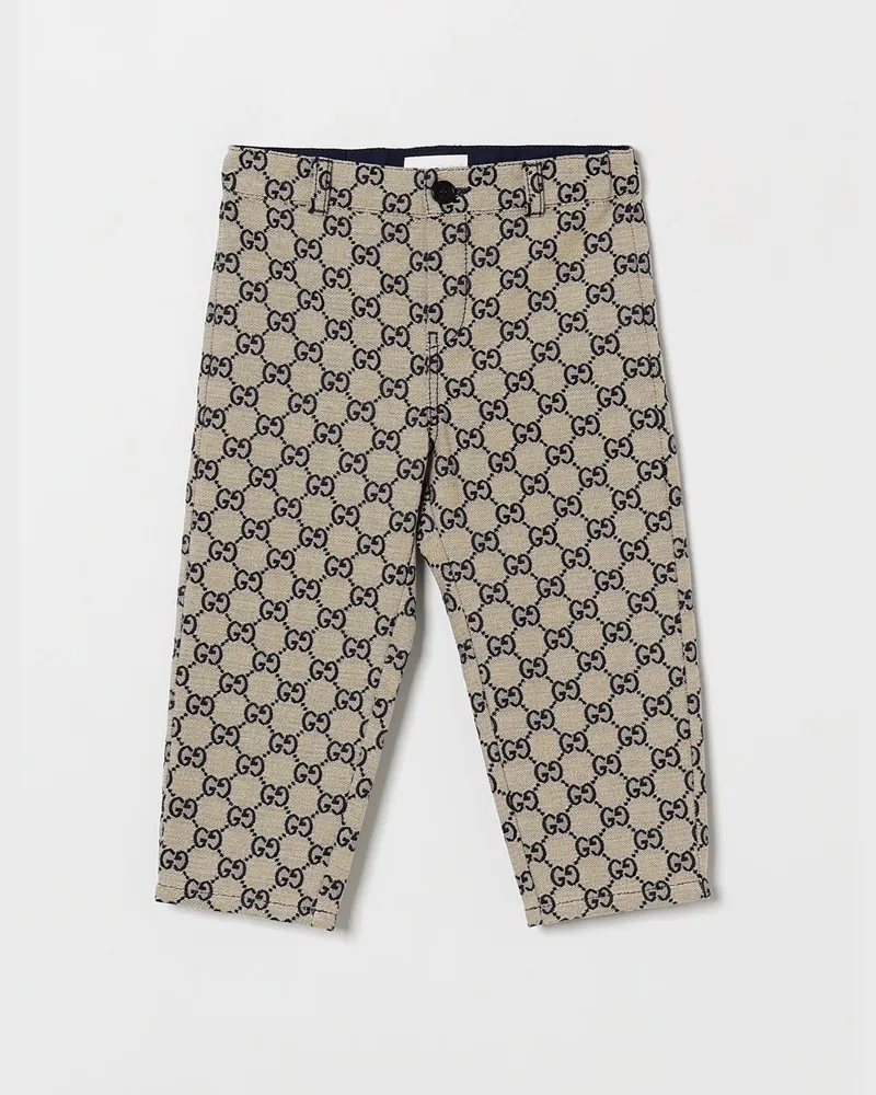 Gucci Baumwollhose GG Supreme Weiß