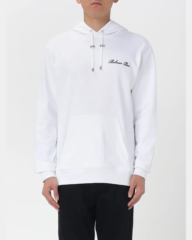 Balmain Sweatshirt herren Weiß