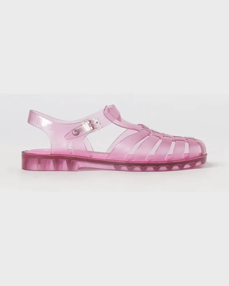 Melissa Possession Fischer-Sandalen aus PVC mit niedrigem Absatz und Knöchelriemen Pink