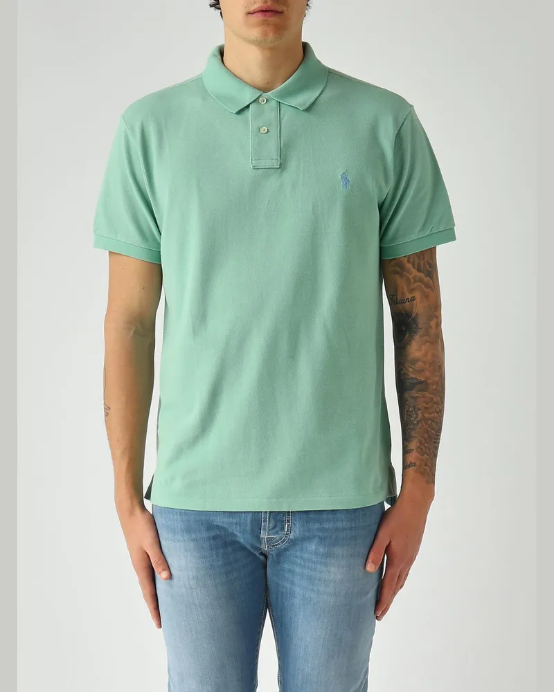 Ralph Lauren Pony-Logo Baumwoll-Poloshirt Blau