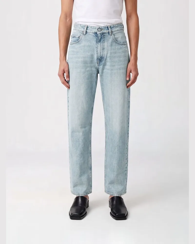 Maison Margiela Straight Jeans mit fünf Taschen aus Baumwolldenim Blau
