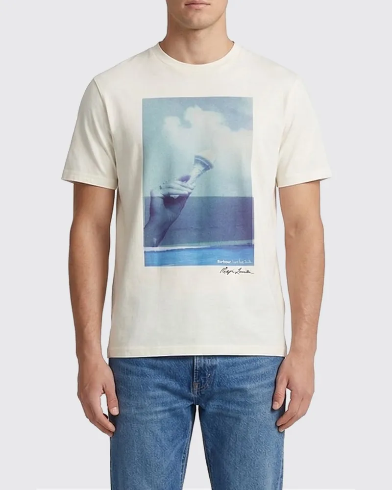 Barbour T-shirt herren Weiß