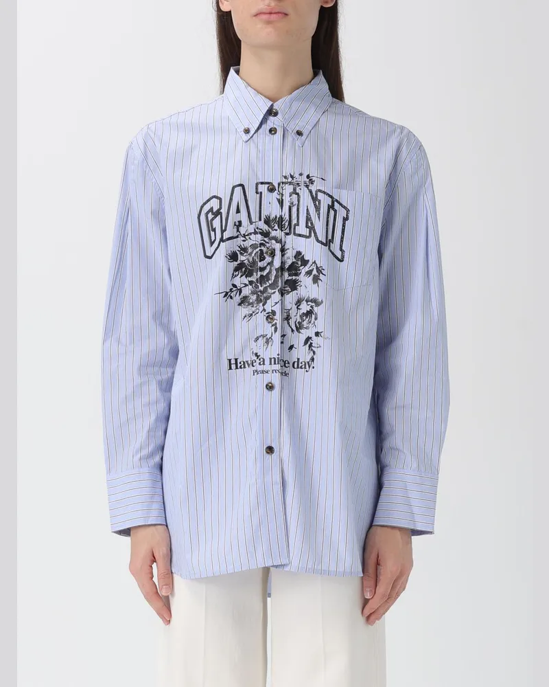 Ganni Hemdbluse damen Blau