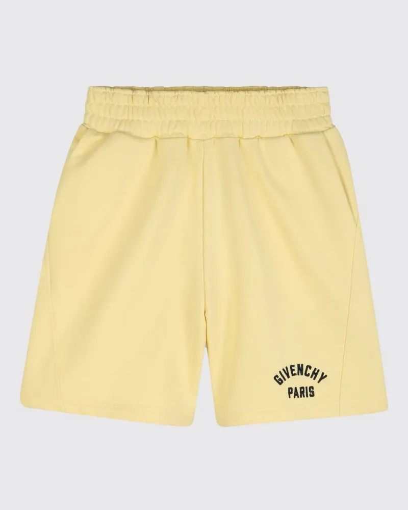 Givenchy Baumwoll-Shorts mit Logo Gelb