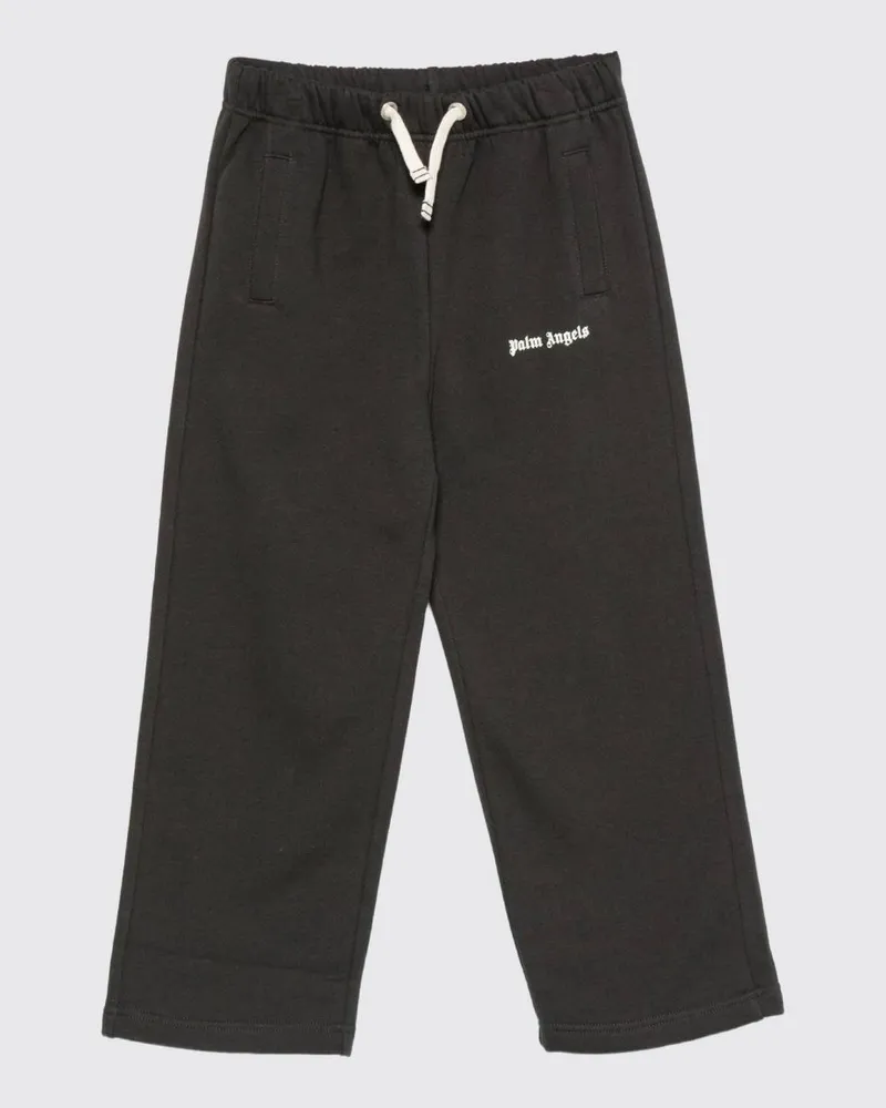 Palm Angels Jogginghose aus Baumwolle für Jungen mit gesticktem Logo Schwarz