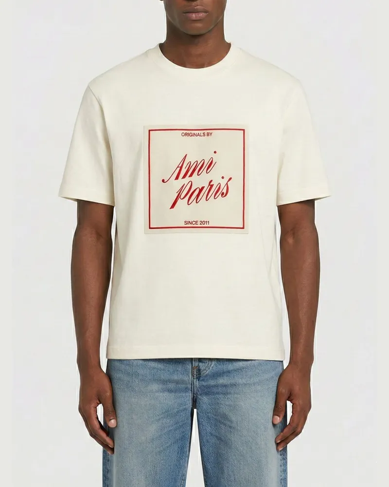 AMI Paris Polo herren Beige