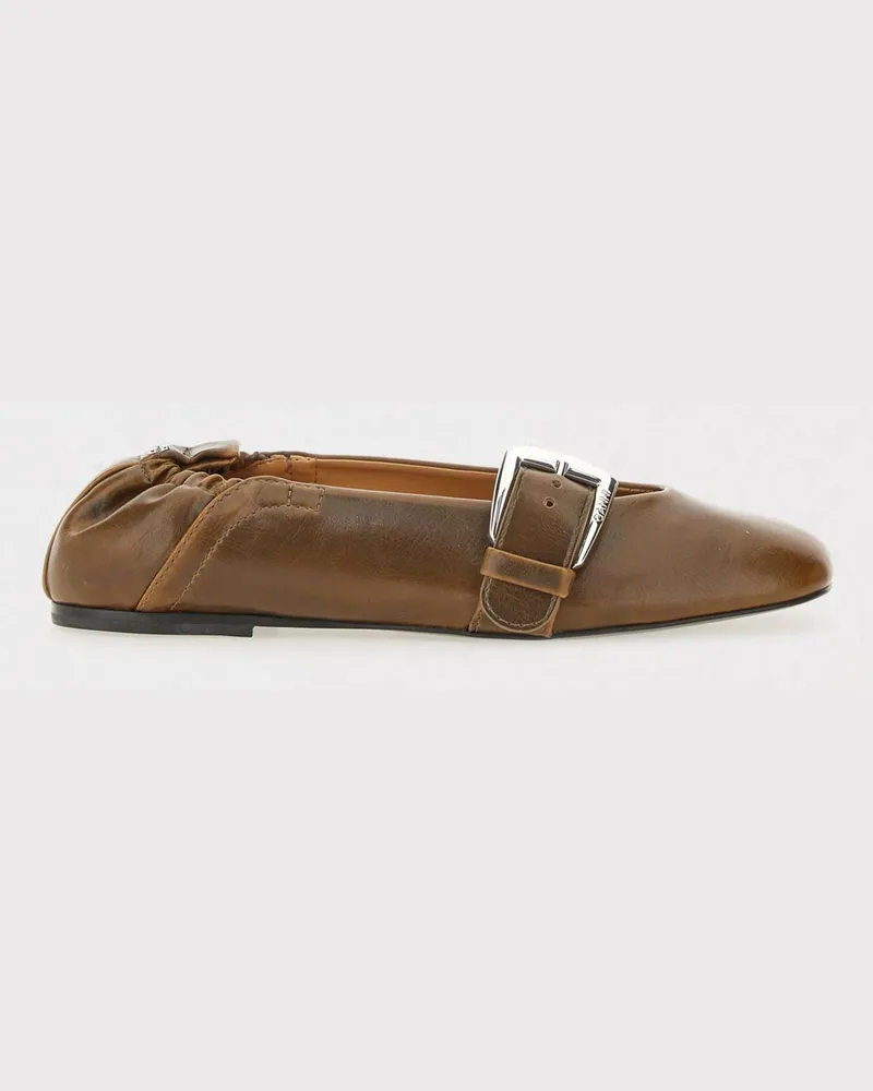 Ganni Flache schuhe damen Grün