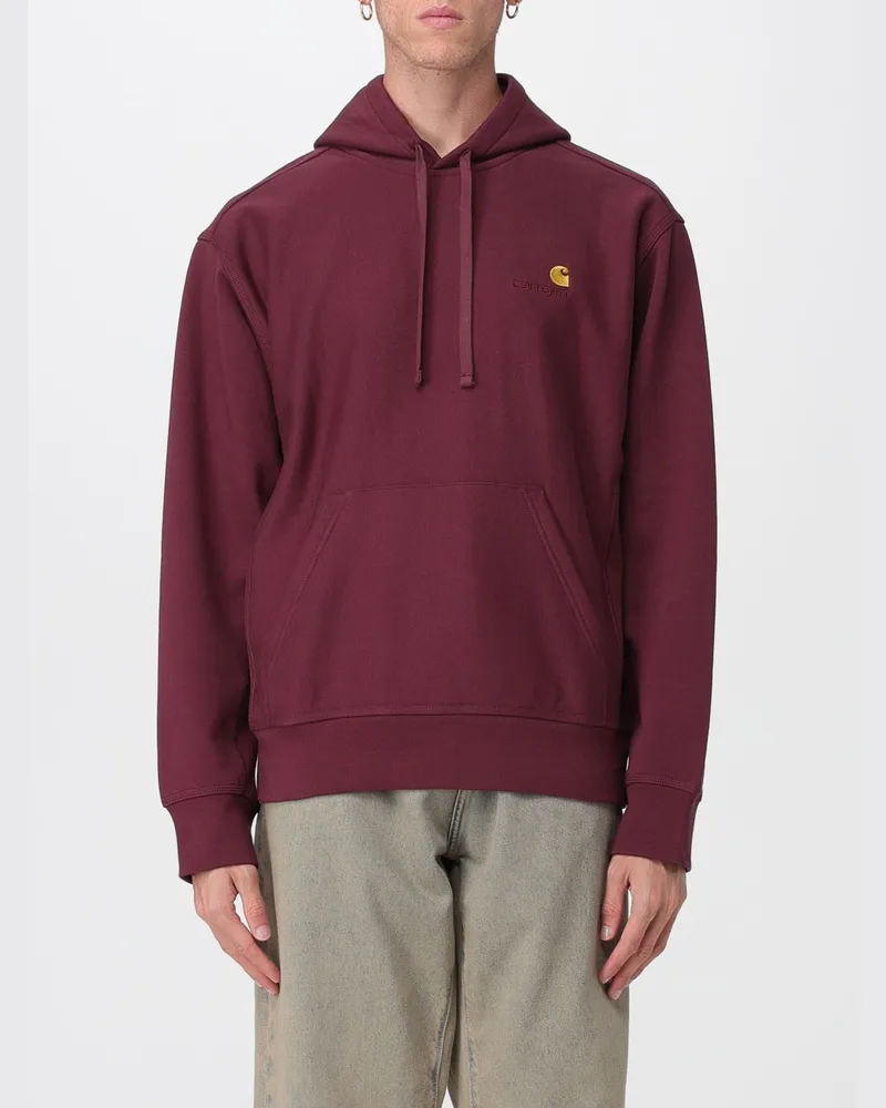 Carhartt WIP Sweatshirt herren Burgunderrot