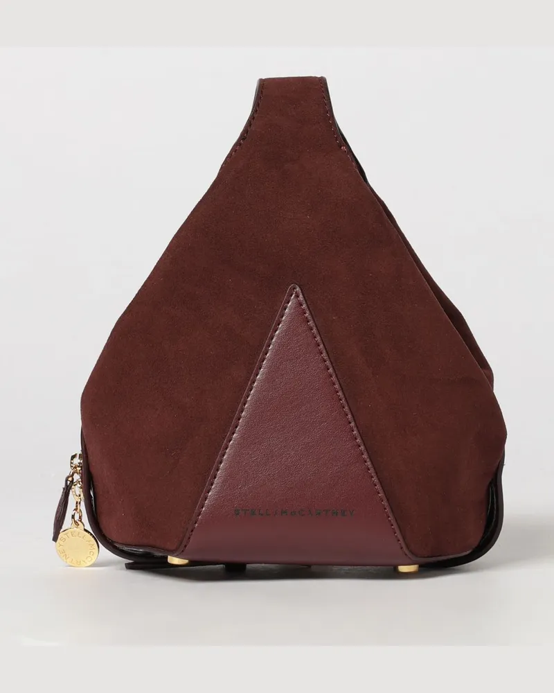 Stella McCartney Appaloosa Mini-Tragetasche aus Eco Alter Mat von Burgunderrot