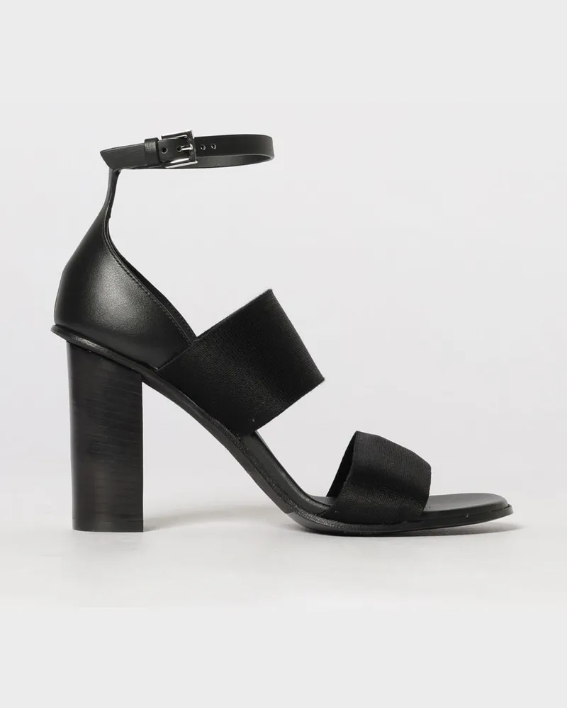 Max Mara Ledersandalen Braun