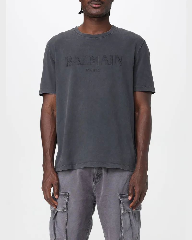 Balmain T-shirt herren Grau