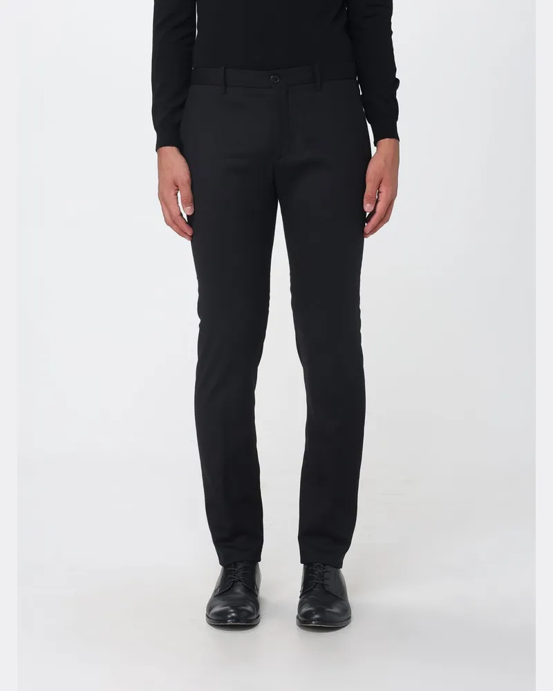 Incotex Slim Fit Anzughose aus einer Stretch-Wollmischung Schwarz