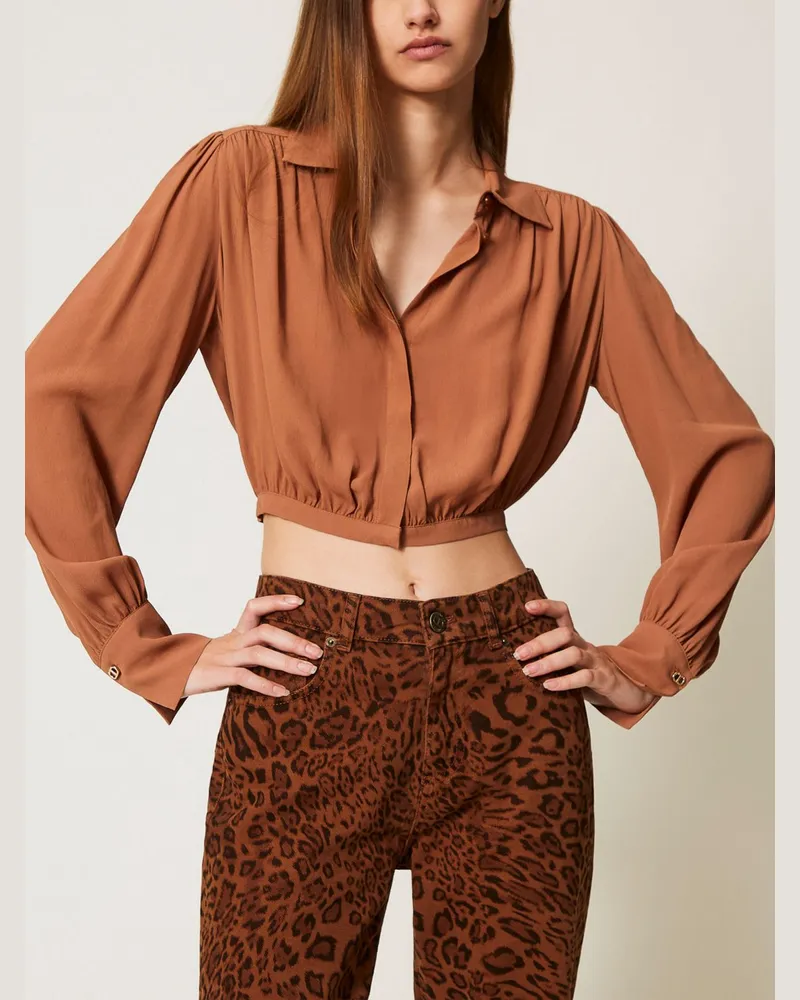 Twin-Set Hemdbluse damen Braun