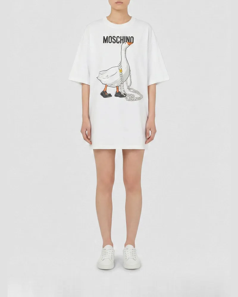 Moschino Kleid damen Weiß