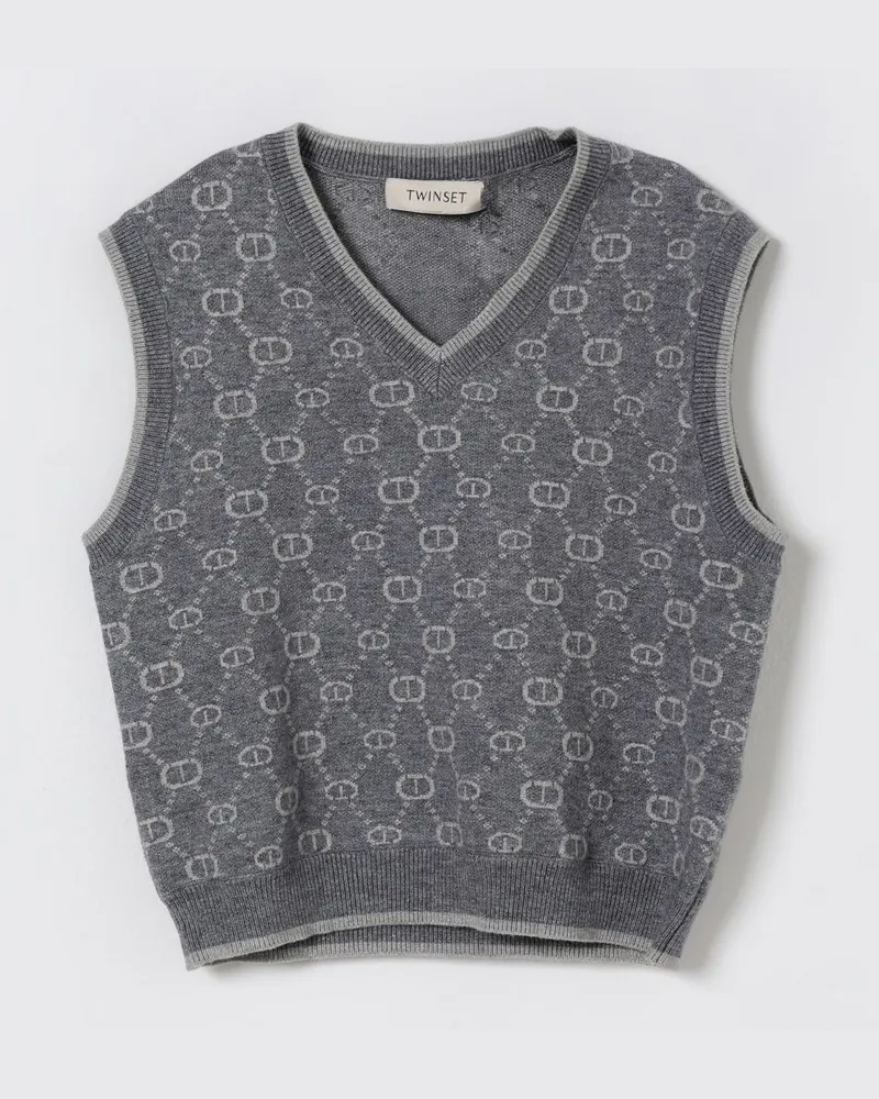 Twin-Set Gilet kinder Grau