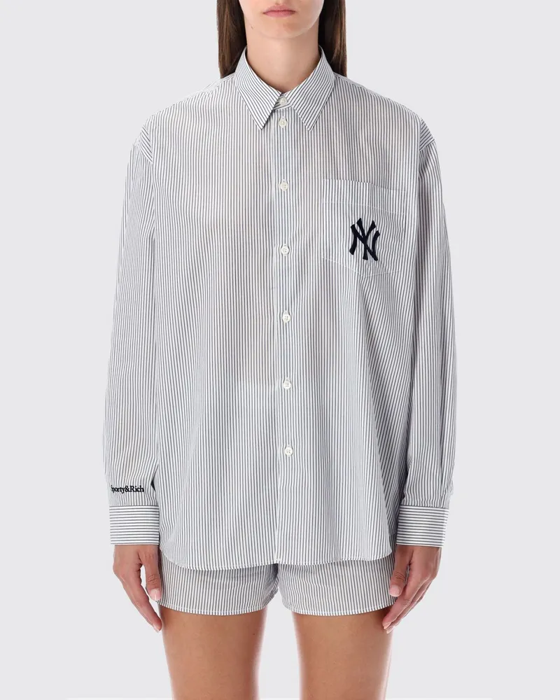 SPORTY & RICH T-shirt damen Sporty & Rich Gestreift