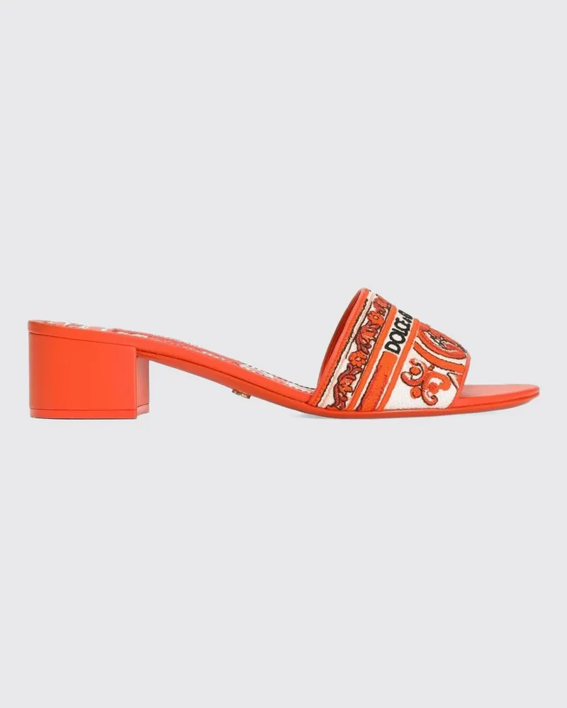 Dolce & Gabbana DOLCE  GABBANA Sandalen mit absatz damen Dolce & Gabbana Orange