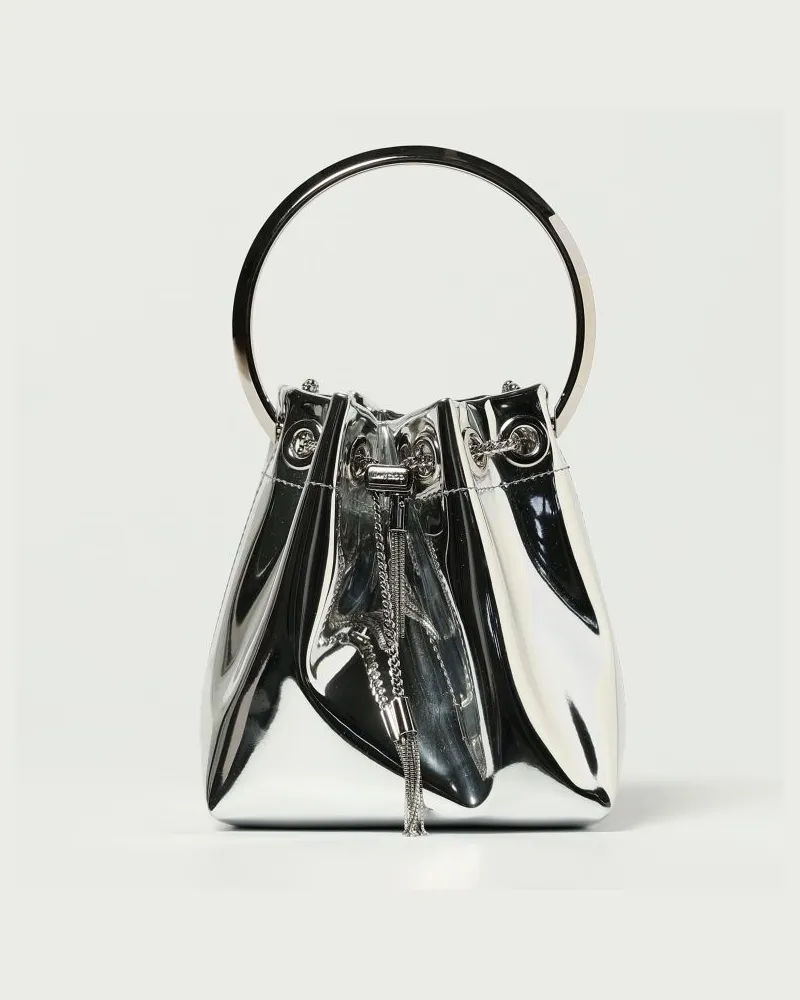 Jimmy Choo Schultertasche damen Silber