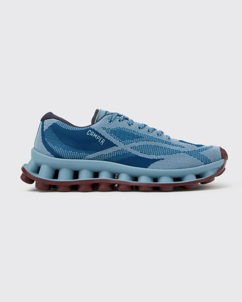 Camper Zweifarbige Pelotissima Sneaker aus recyceltem PET mit XL Extralight® Sohle Blau