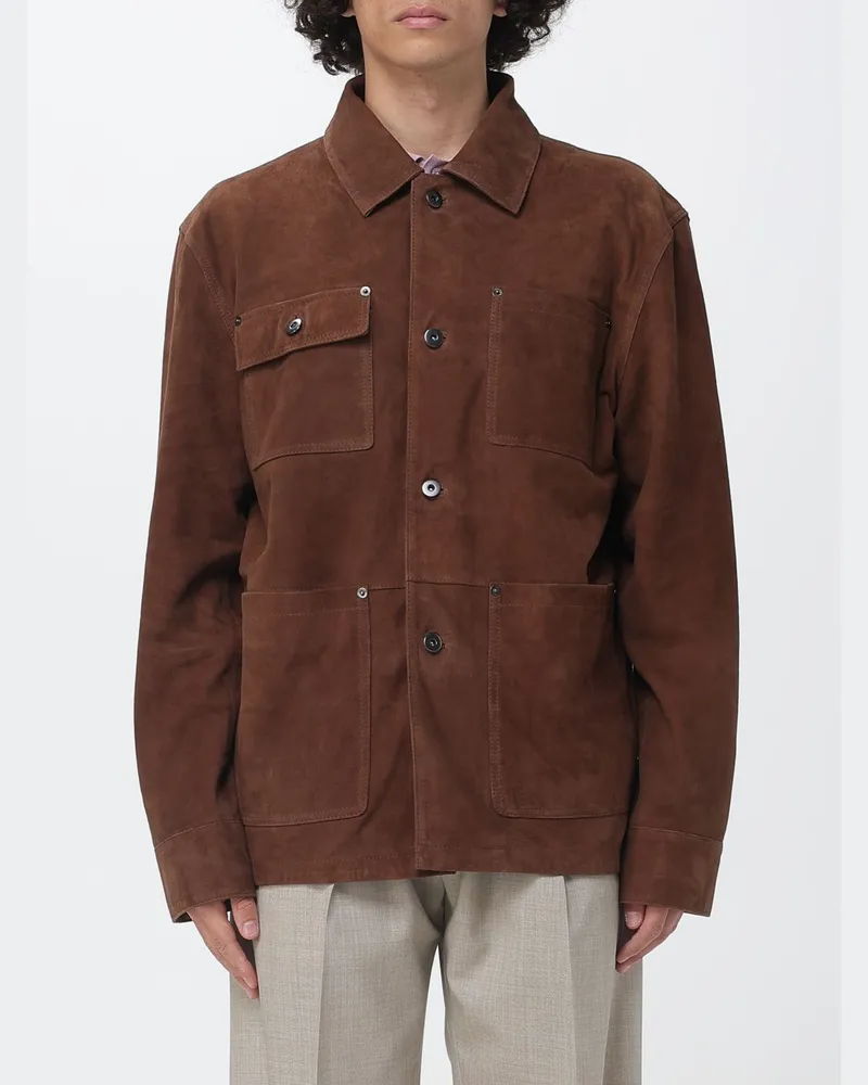 Paolo Pecora Milano Wildlederjacke Braun