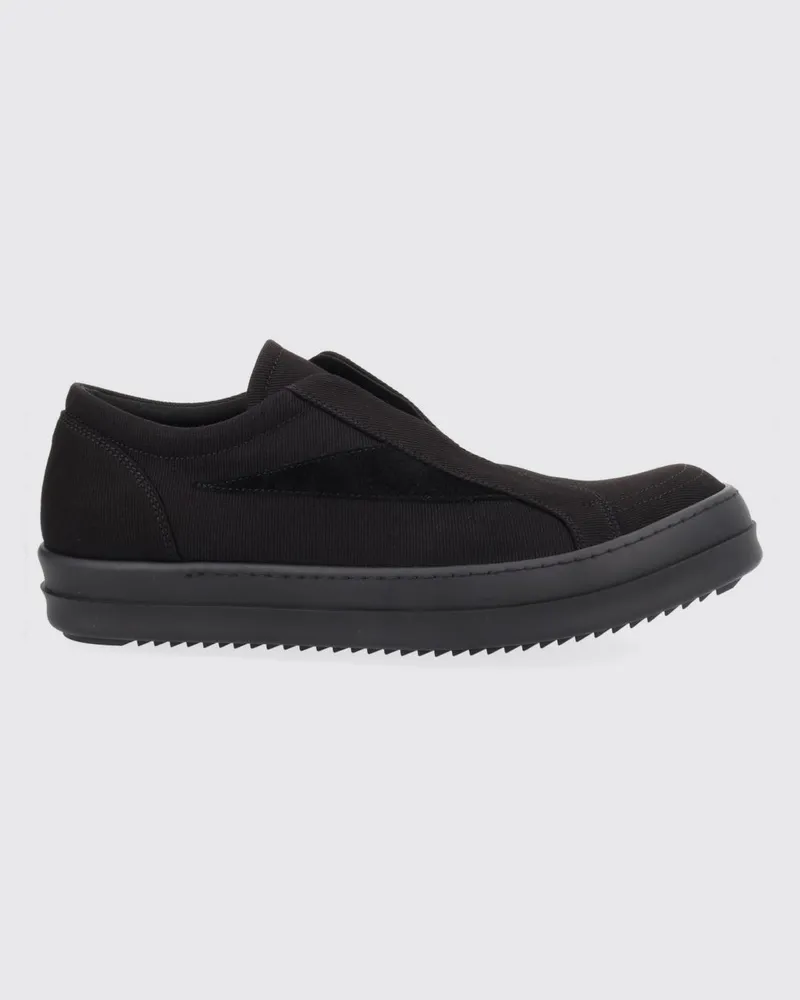DRKSHDW by Rick Owens Slip-on-Sneakers aus Baumwolltwill von mit elastischen Einsätzen Schwarz