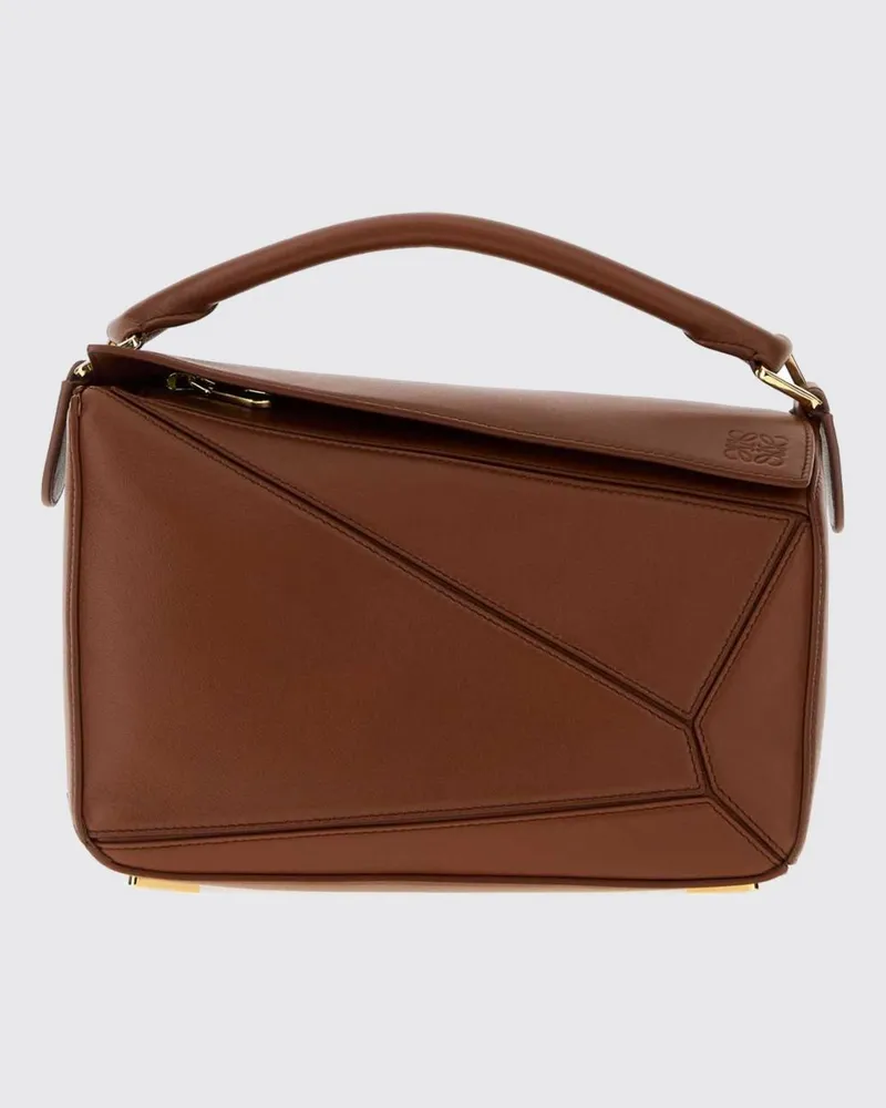 Loewe Kleine Featherlight Puzzle Handtasche von aus Nappa-Lammleder Braun