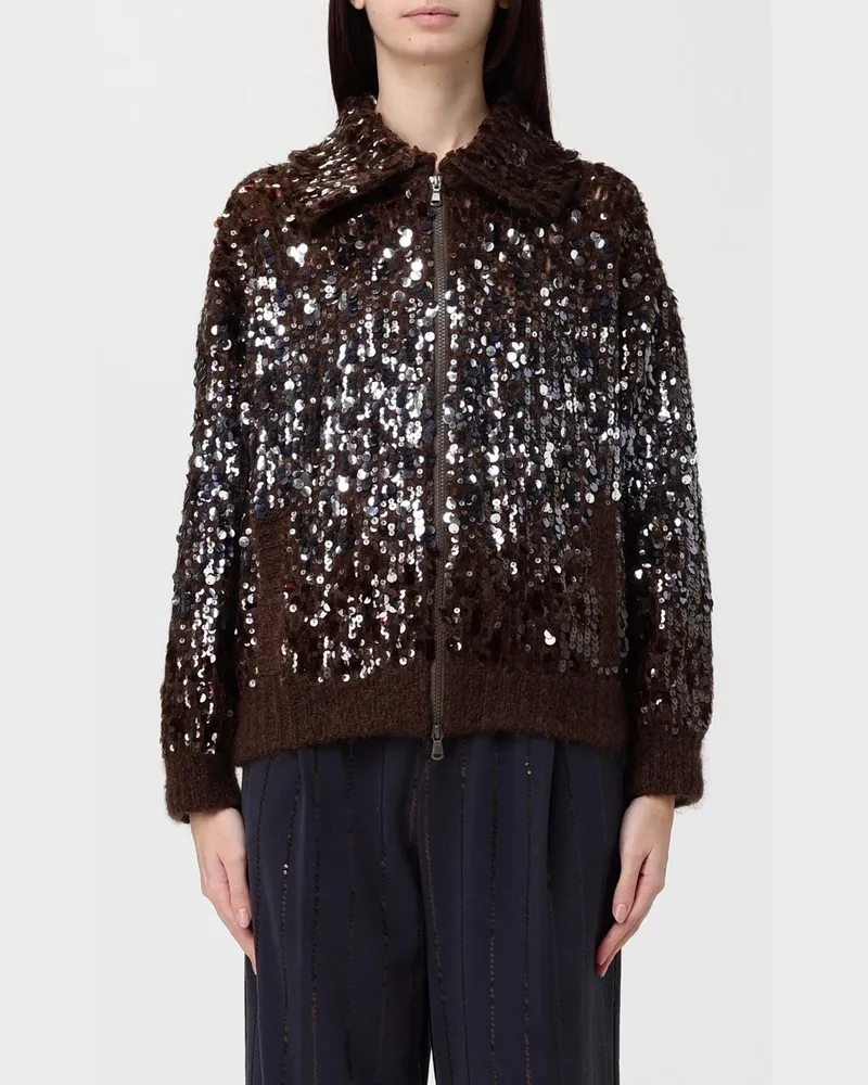 Brunello Cucinelli Pullover damen Braun