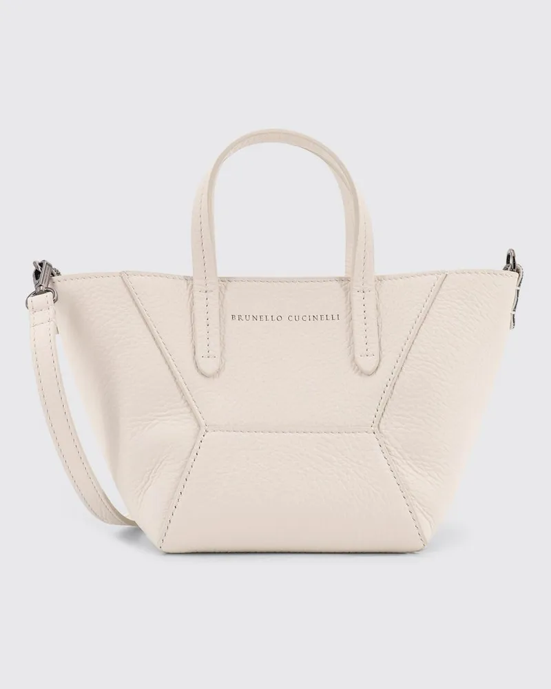 Brunello Cucinelli Schultertasche damen Weiß