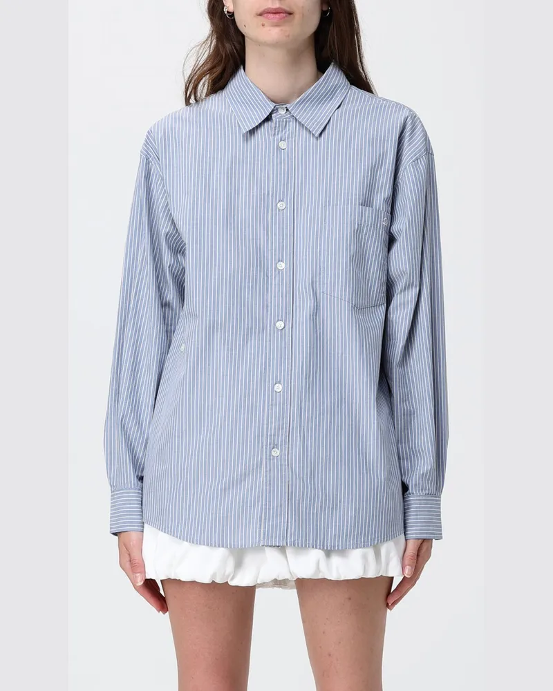 Dunst Hemdbluse damen Blau