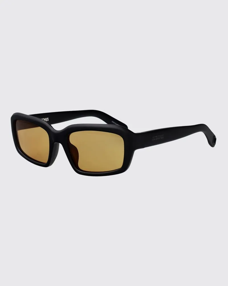 Jacquemus Rechteckige Cat-Eye-Sonnenbrille Marino von aus Acetat Schwarz