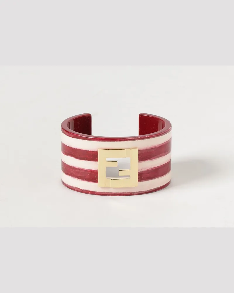 Fendi Harz-Armreif von mit FF-Monogramm und Streifenmotiv Bunt