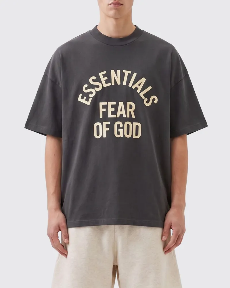 Fear of God Relaxed-Fit T-Shirt aus Baumwolle mit Kontrastlogo Schwarz
