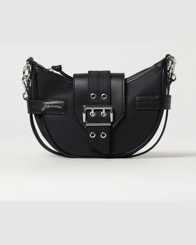 Ganni Schultertasche damen Schwarz
