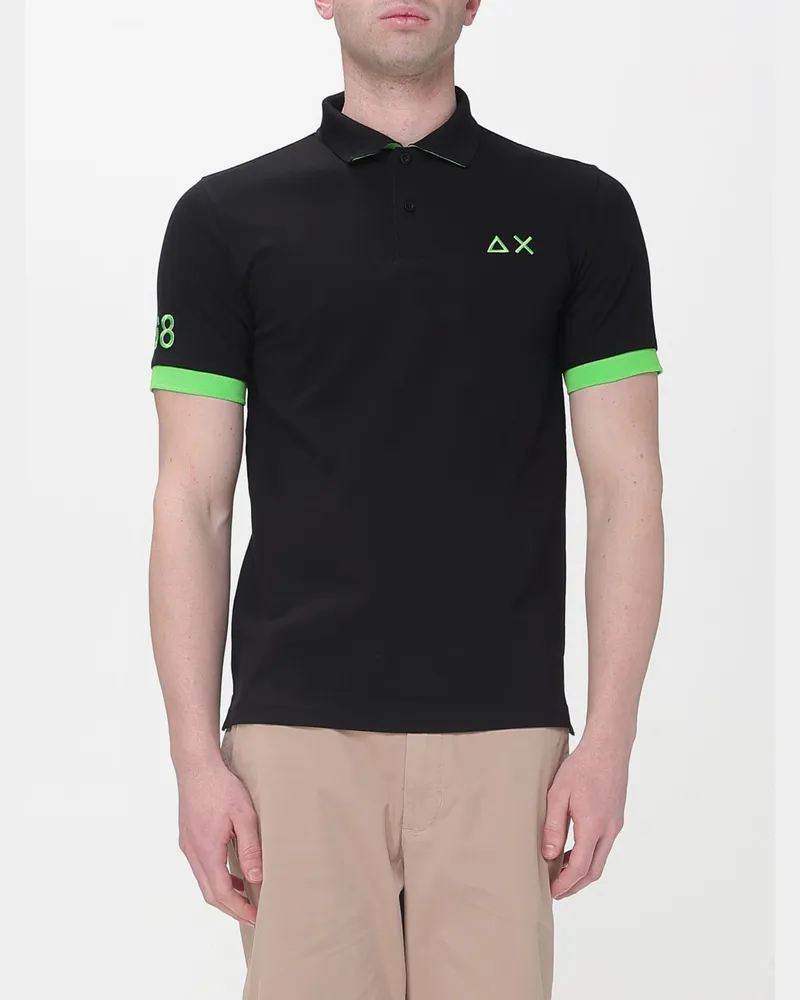 Sun68 Polo herren Schwarz