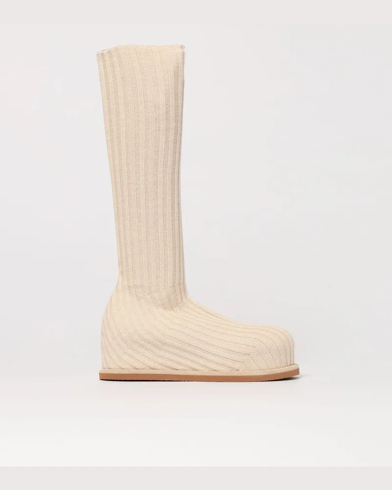 Amina Muaddi Stiefel damen Beige