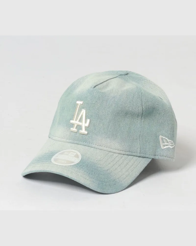 New Era 9Twenty Los Angeles Dodgers Baumwolldenimkappe mit gesticktem Logo Hellblau