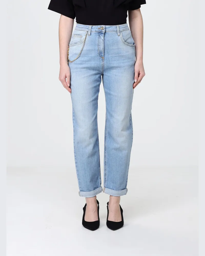 Elisabetta Franchi Slim Fit Jeans aus Stretch-Denim Denim