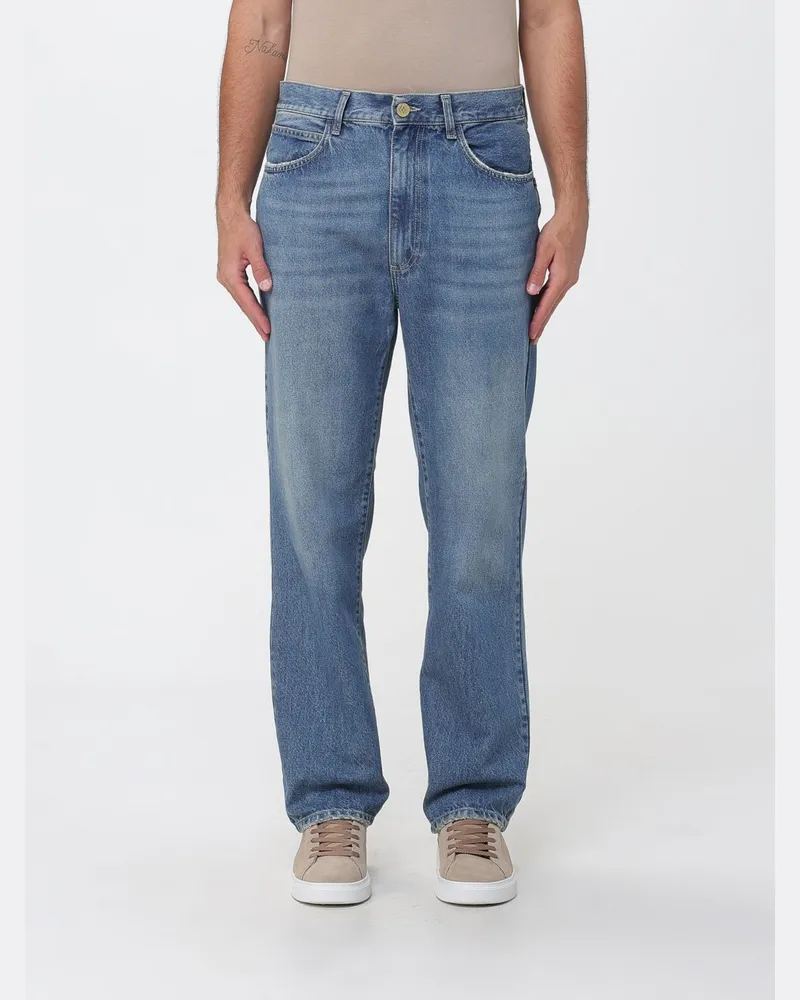Ballantyne Straight-Fit Jeans aus Baumwolldenim mit mittlerer Leibhöhe Blau