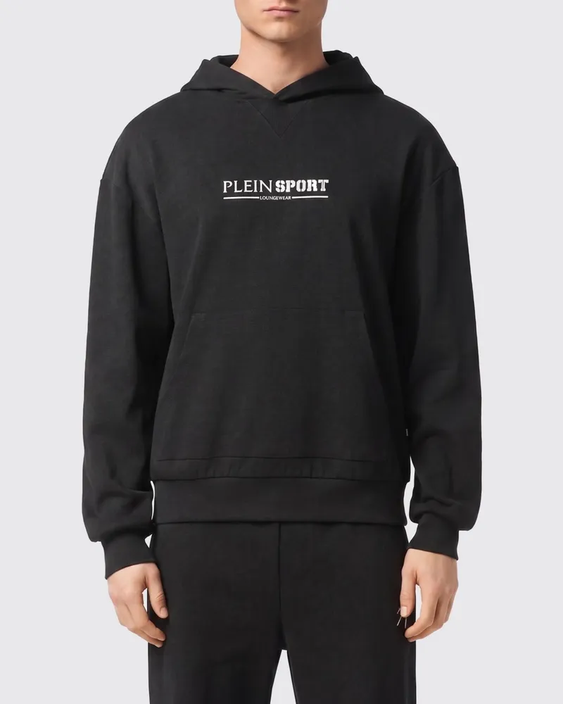 Philipp Plein Kapuzen-Sweatshirt aus Baumwolle mit Logo Schwarz