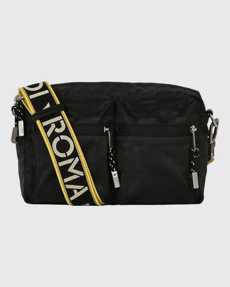 Fendi Utility-Umhängetasche von aus Kalbsleder mit FF-Monogramm Schwarz