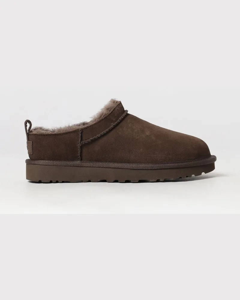 UGG Classic Micro Wasserabweisende Wildleder-Plateau-Stiefeletten Burnt