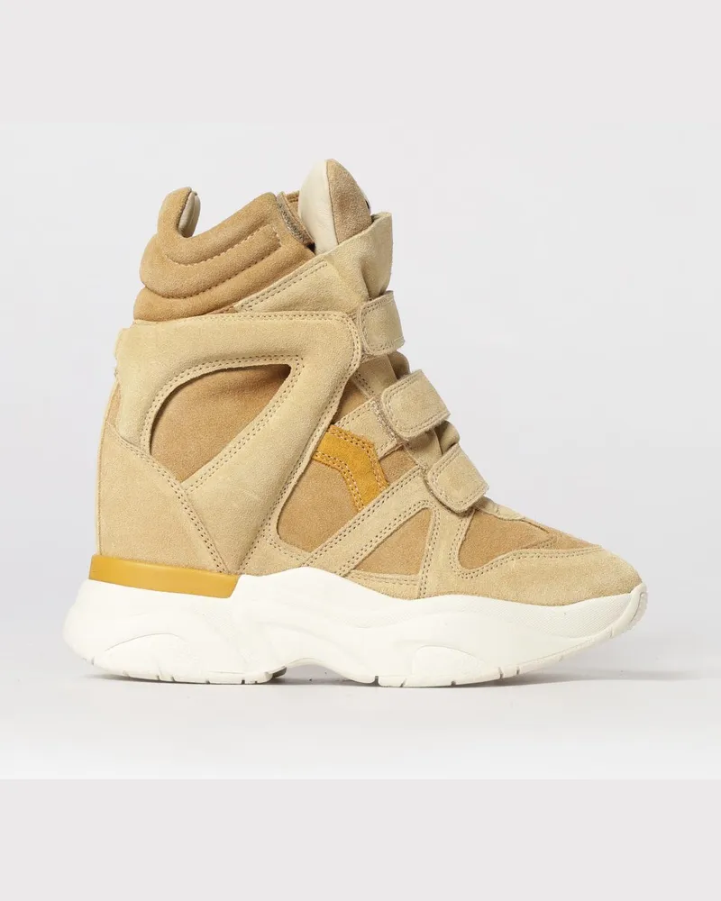 Isabel Marant Balskee Keil-Sneakers aus Wildleder Beige