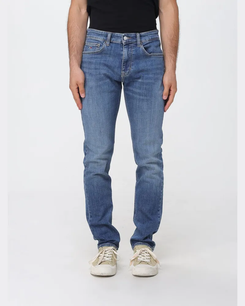 Tommy Hilfiger Skinny-Fit Jeans mit mittlerer Leibhöhe aus Stretch-Denim mit fünf Taschen Navy