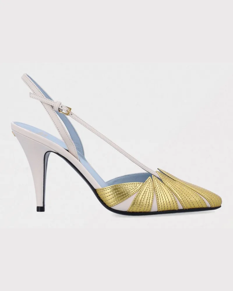 Valentino Garavani Flache schuhe damen Valentino Gold