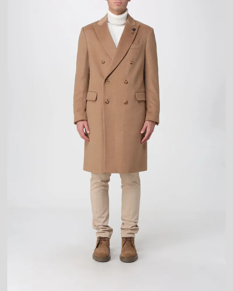 LARDINI Mantel herren Beige